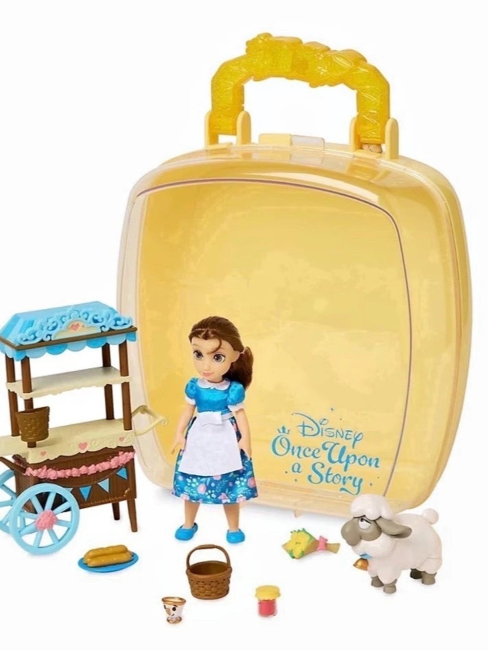 Disney Belle Mini Doll Playset - Disney Once Upon a Story - Yellow & Blue